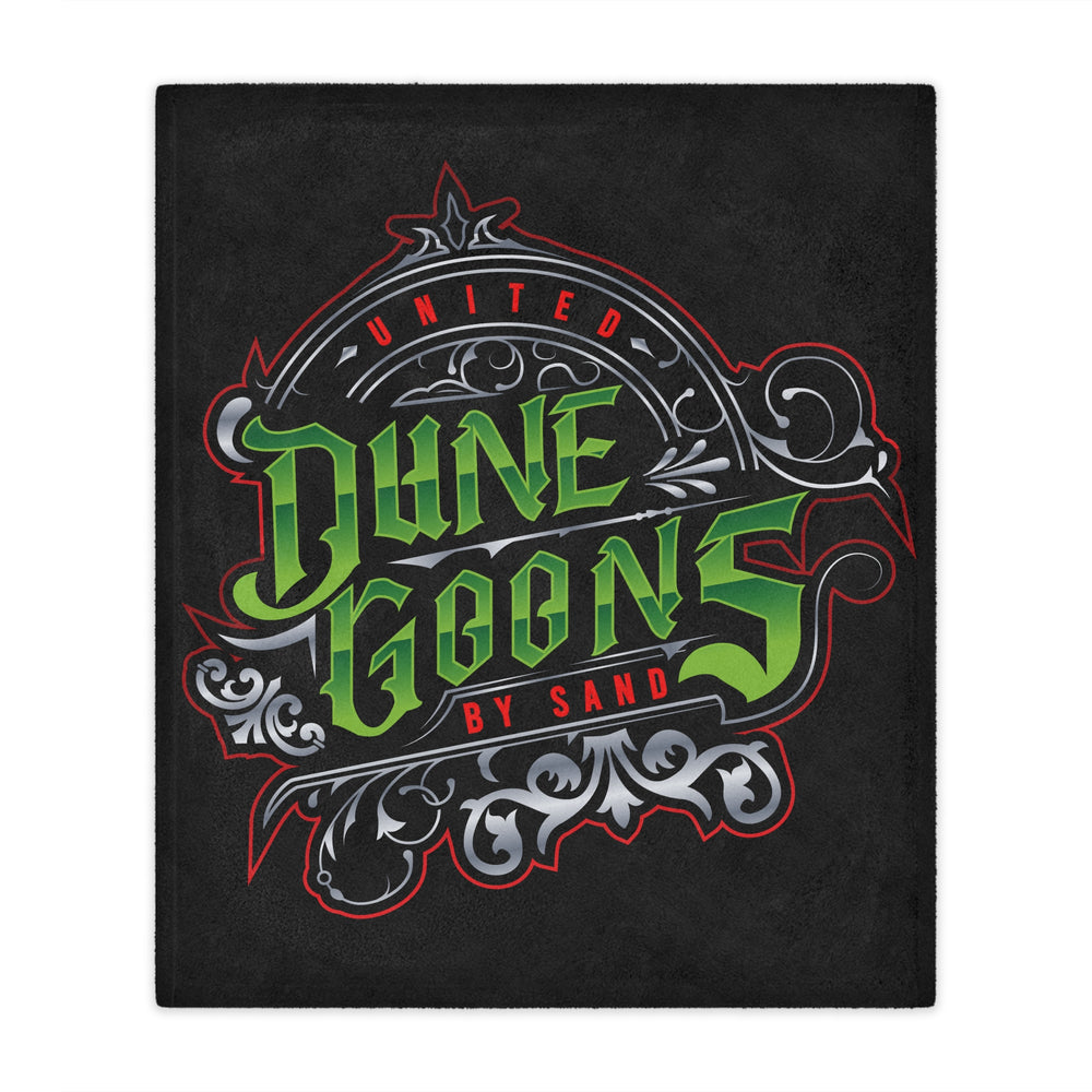 Dune Goons Minky Blanket – Vintage Green Logo Plush Throw