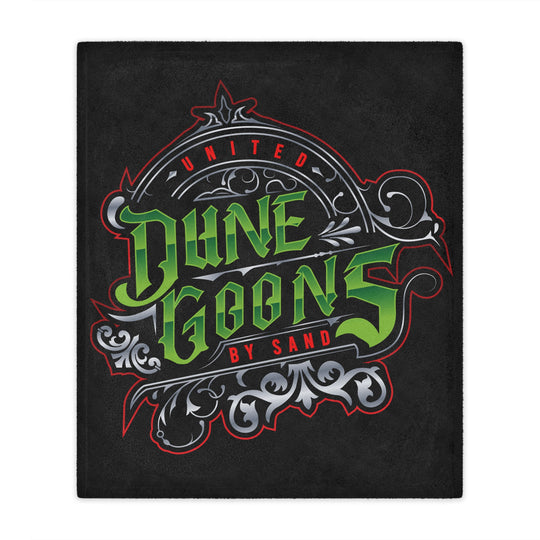 Dune Goons Minky Blanket – Vintage Green Logo Plush Throw
