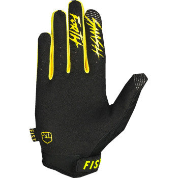 FIST Handwear Strapped Stocker Gloves - Fluoro Yellow