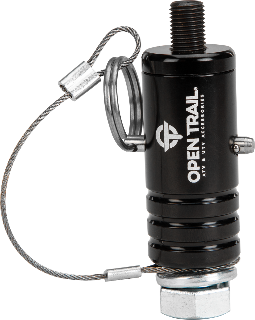 Open Trail Quick-Release Whip / Flag Mount - 3/8 in x 24mm Stud - Black