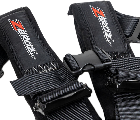 Z-Broz 5-Point Cam-Lock UTV Harness - SFI 16.1 - Black - 3 in