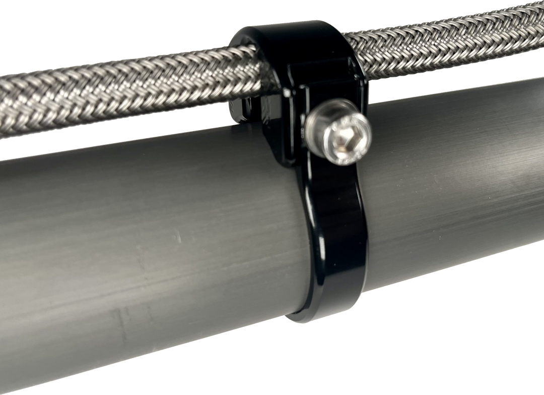 Axia Alloys Tubing Mounted Cable / Line Router - Black