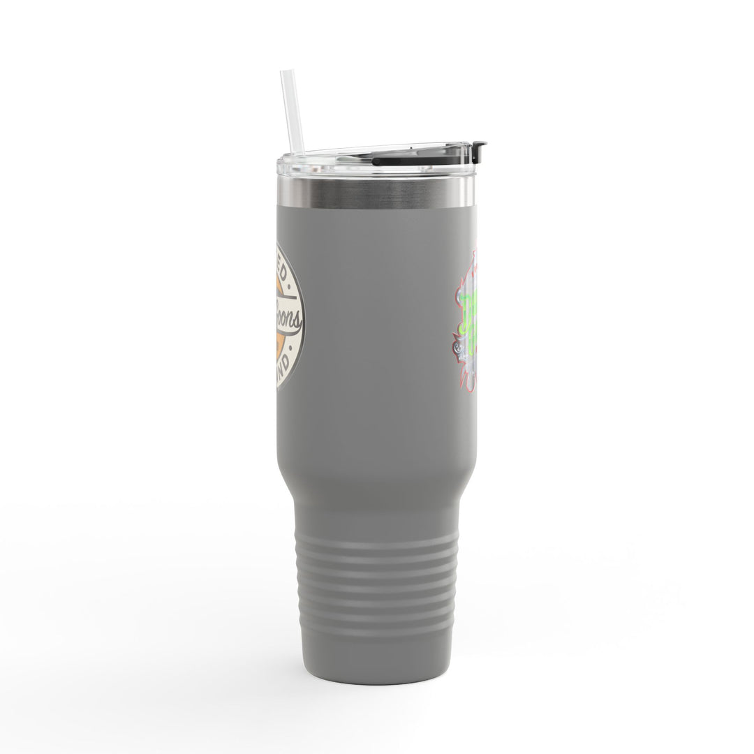 40oz Insulated Travel Mug — 'Dune Goons' Desert Racing Logo Tumbler