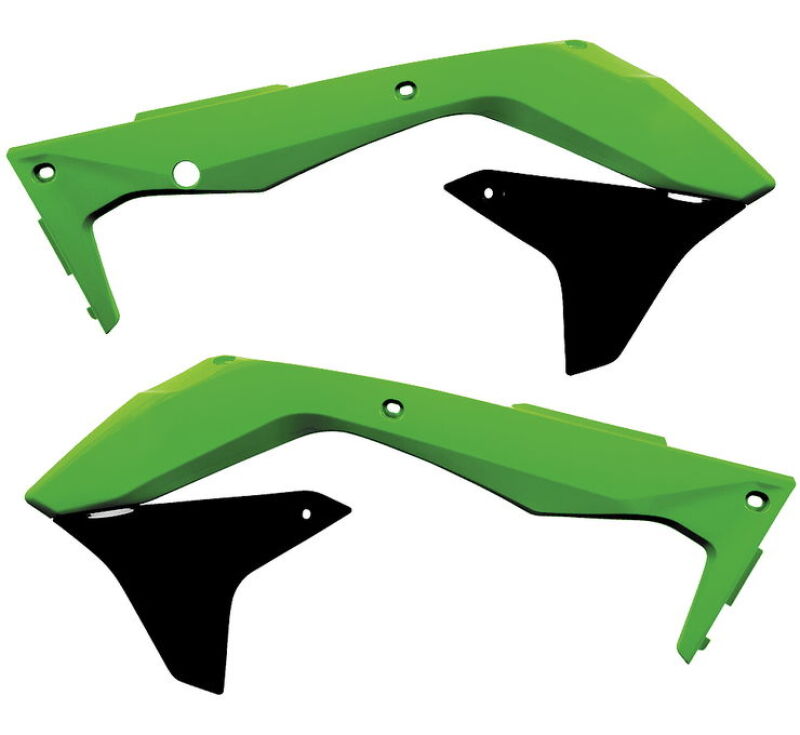 Acerbis Radiator Shroud - 16-18 Kawasaki KX450F - Green/Black