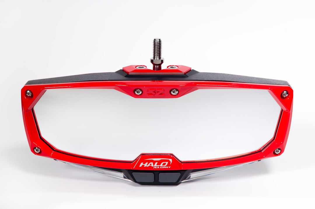 Seizmik Halo Mirror Color Bezel - Billet / LED / Cast - Red