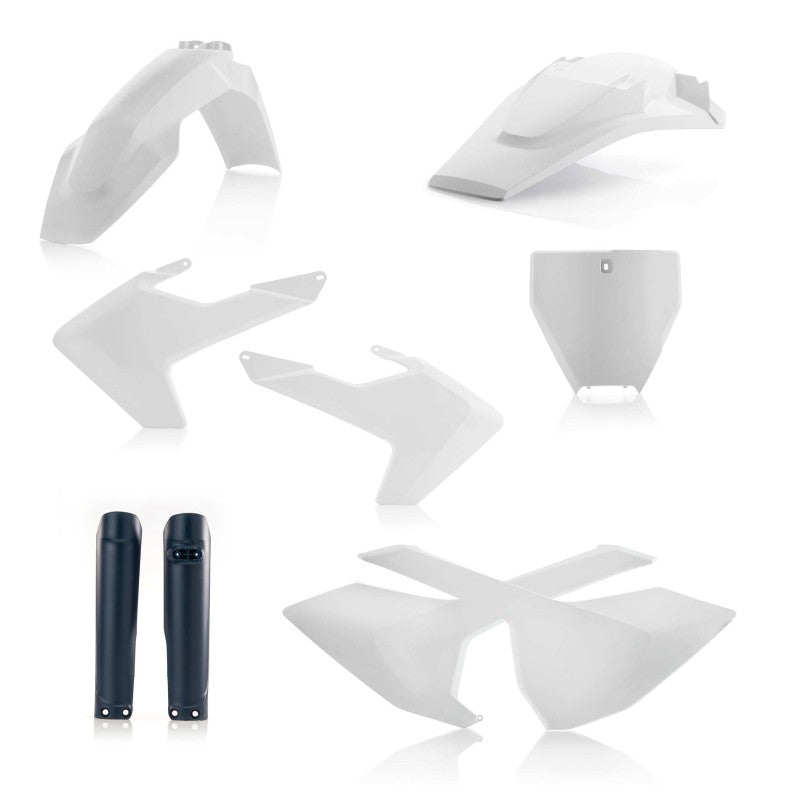 Acerbis Plastic Kit - 16-18 Husq TC/FC/TX/FX 125-450 - 17 White