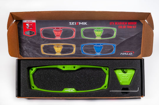 Seizmik Halo Mirror Color Bezel - Billet / LED / Cast
