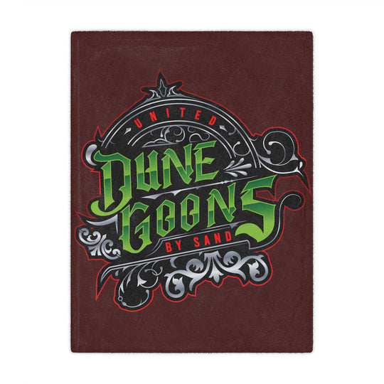 Dune Goons Minky Blanket – Vintage Green Logo Plush Throw