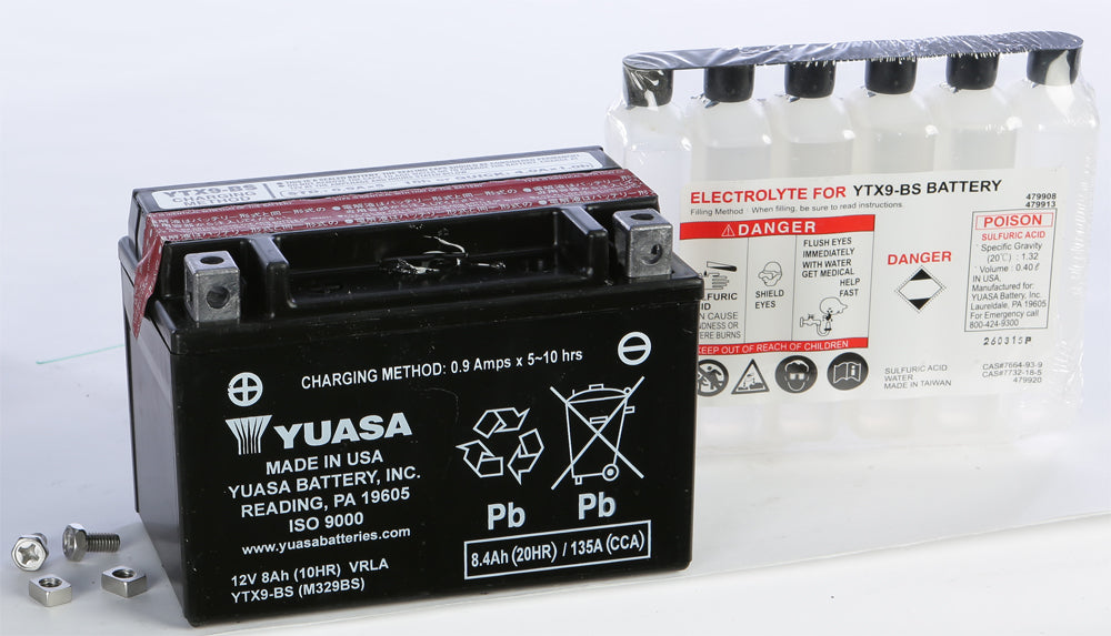 Yuasa AGM Battery YTX9-BS