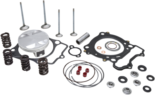 Kibblewhite Top End Kit White Diamond Valves With Piston Kit - Suzuki LTZ400 and More