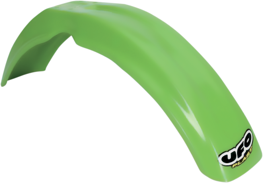 UFO Plast Front Fender Green - Kawasaki KX100 1995-2013