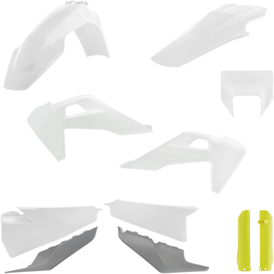 Acerbis Full Body Kit OEM White/Yellow/Gray - Husqvarna TE250 and More