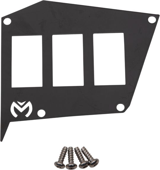 Moose Racing Dash Plate Black - Polaris RZR XP 1000 2015
