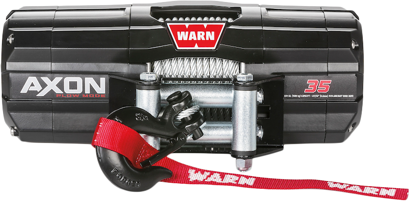 Warn AXON 35 Plow Mode Winch - 3500 lb Steel Rope ATV / UTV