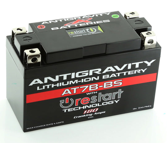 Antigravity YT7B-BS Lithium Battery w/ Re-Start AG-AT7B-BS-RS