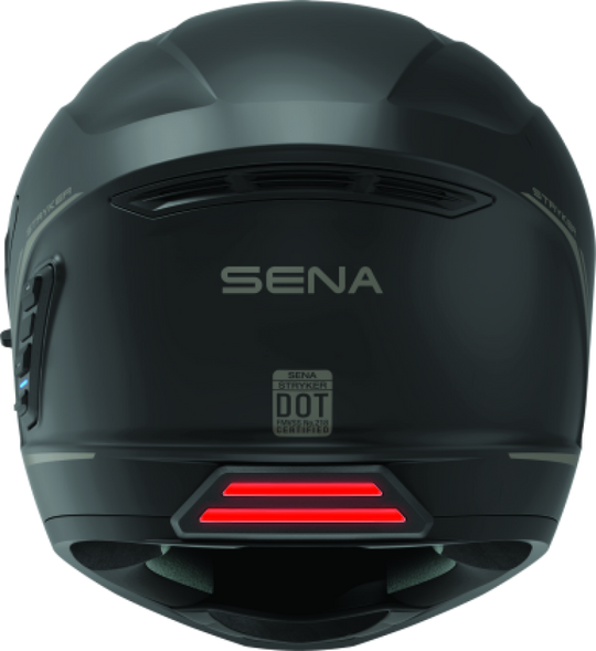 Sena Technologies Stryker Bluetooth Helmet w/Mesh Intercom Matte Black - Large