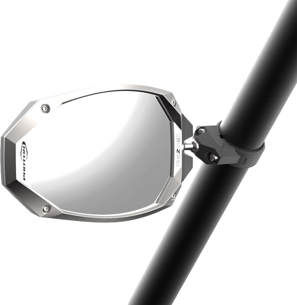 Seizmik Photon Side Mirrors - Cast Aluminum Pair - 1.75 in Roll Bar / RZR non-Pro