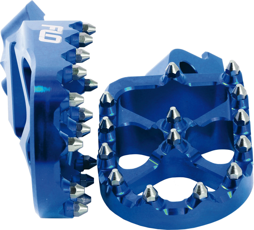 Flo Motorsports Pro Series Footpegs PRO Series Foot Pegs Blue (FPEG-793-2BLU)