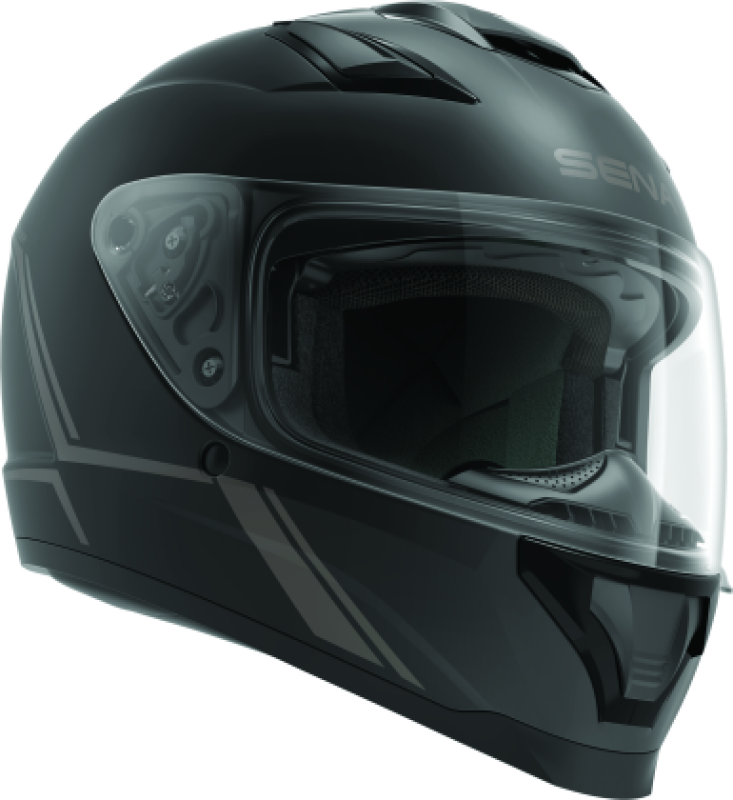 Sena Technologies Stryker Bluetooth Helmet w/Mesh Intercom Matte Black - Large