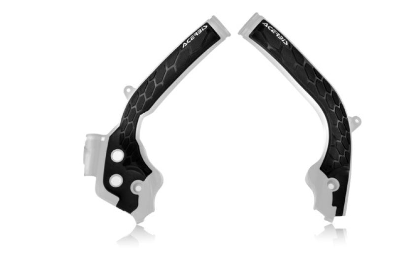 Acerbis X-Grip Frame Guards - 16-19 KTM/Husq 125-450 - White/Blk