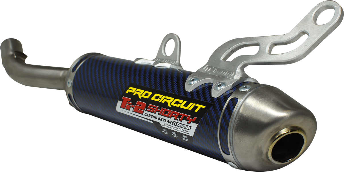 Pro Circuit Ti-2 Silencer Titanium/Blue - Yamaha YZ250/YZ250X 2003-2026