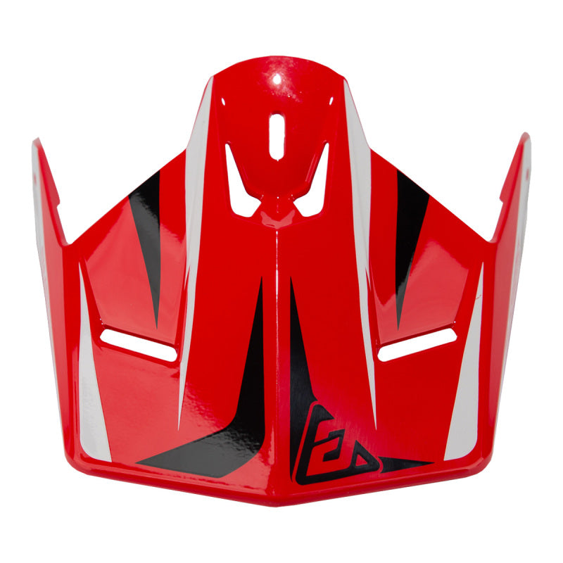 Answer AR1 Mototown Glossy Visor - Red/White/Black