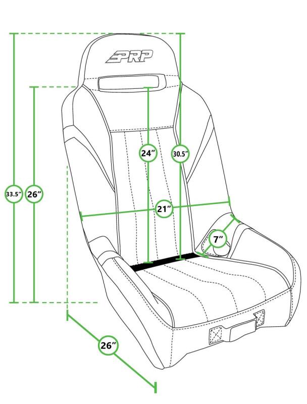 PRP Seats PRP GT/S.E. Suspension Seats Kit for Can-Am Maverick X3 (Pair) - Black & Gray