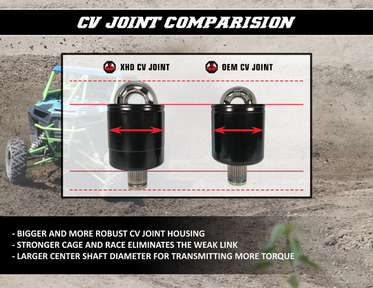 Demon Axle X-Treme Heavy-Duty Rear Left/Right - Polaris RZR XP 900 and More