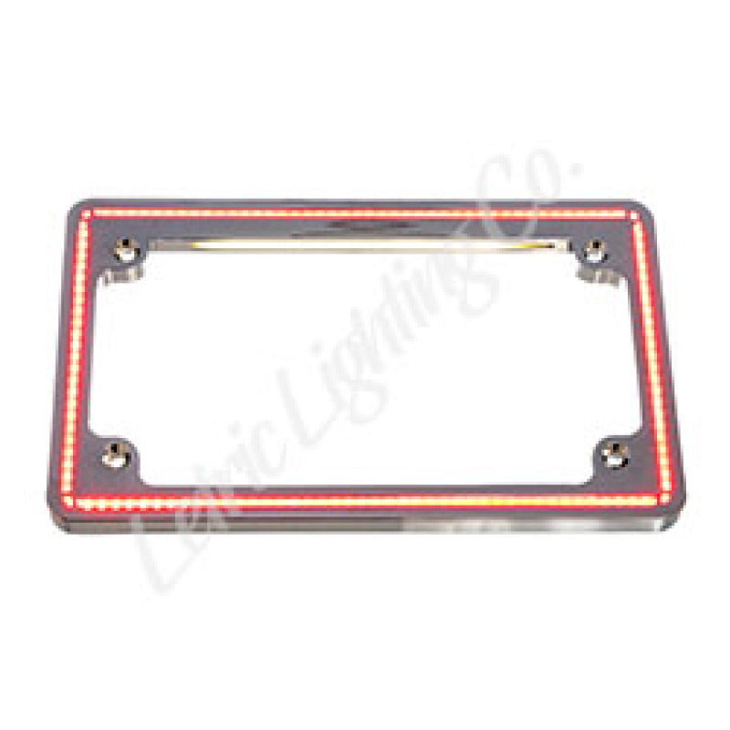 Letric Lighting 18+ HD Softail Perfect Plate Light License Plate Frame Chrome - Harley-Davidson