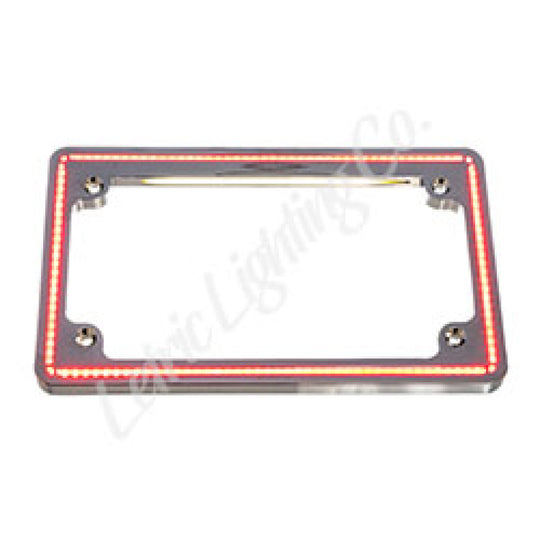 Letric Lighting 18+ HD Softail Perfect Plate Light License Plate Frame Chrome - Harley-Davidson