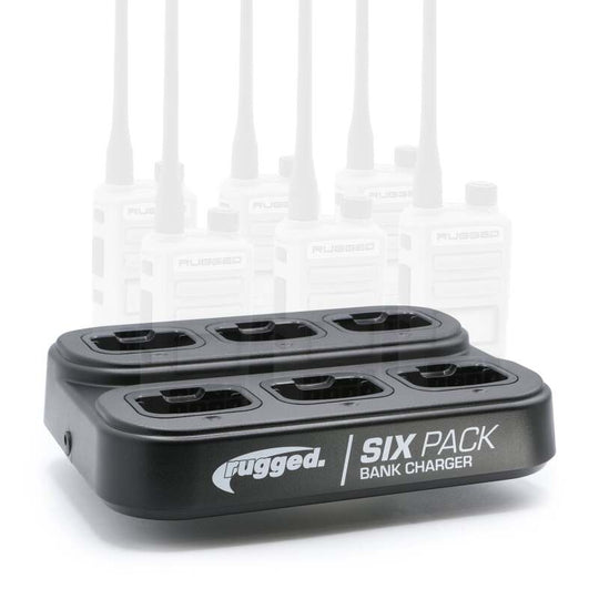 Rugged Radios 6-Pack Bank Charger for R1 Handheld Radios