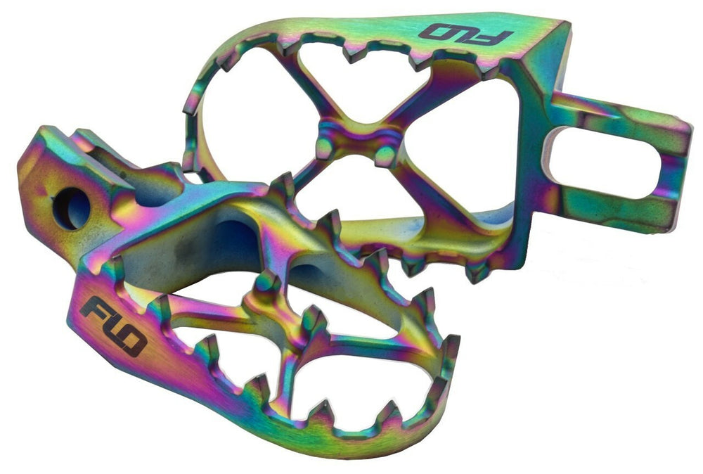 Flo Motorsports Titanium Foot Pegs