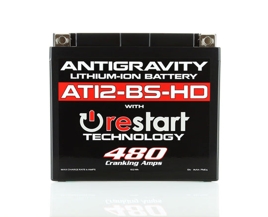 Antigravity YT12-BS High Power Lithium Battery w/ Re-Start AG-AT12BS-HD-RS