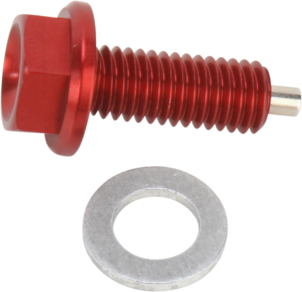 Moose Racing Magnetic Drain Plug Red - Husqvarna TE250 and More