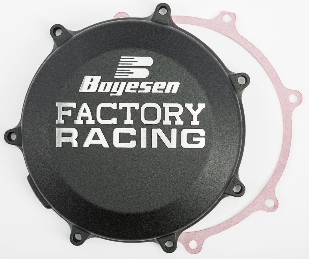 Boyesen Factory Racing Clutch Cover Kawasaki Black