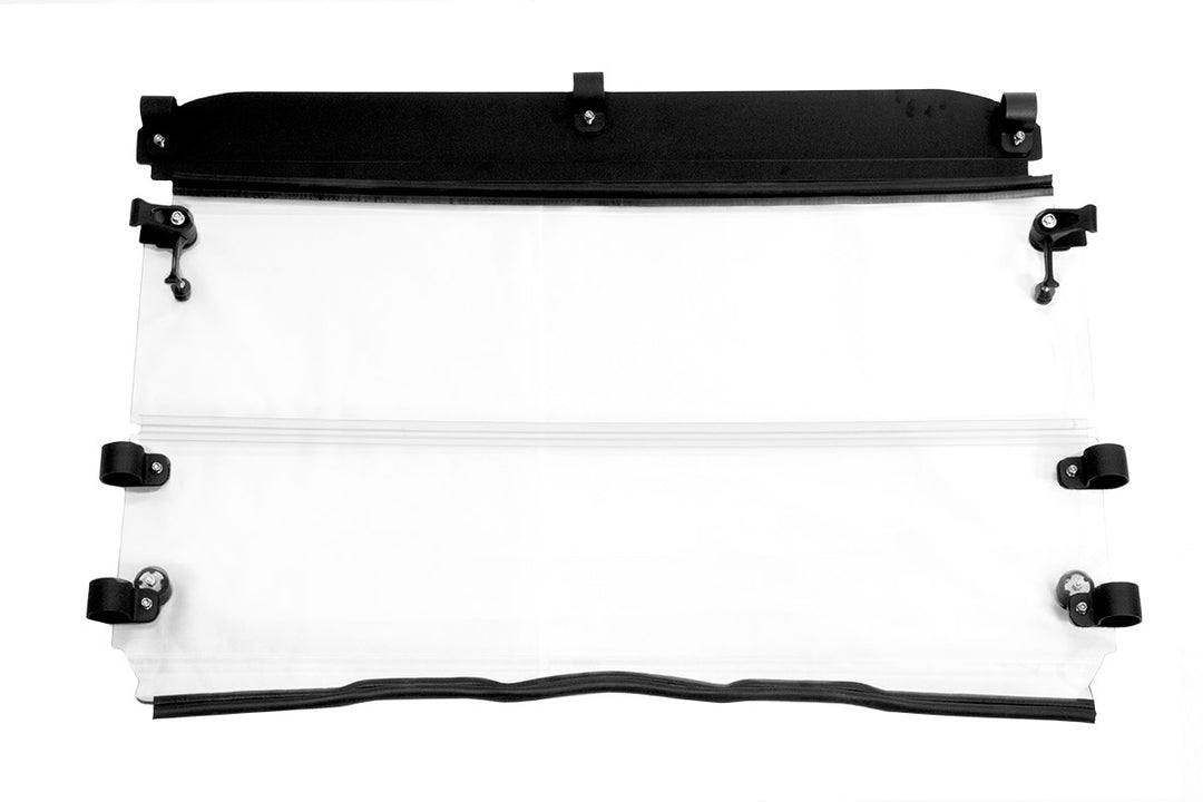 Seizmik Versa Fold UTV Windshield - Polaris Ranger - Ranger Mid Size Round Cage Uncoated 2010-2014
