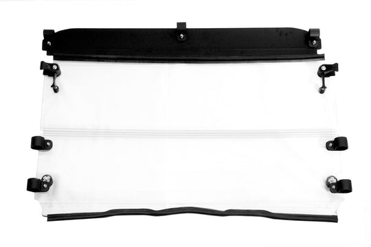 Seizmik Versa Fold UTV Windshield - Polaris Ranger - Ranger Mid Size Round Cage Uncoated 2010-2014