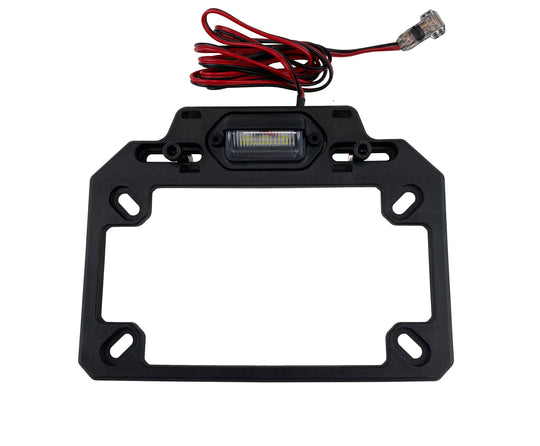 ATV TEK Adjustable License Plate Bracket with LED Light