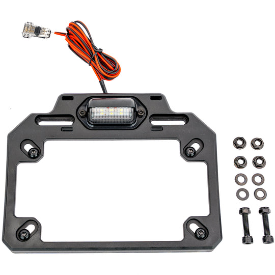ATV TEK Adjustable License Plate Bracket with LED Light