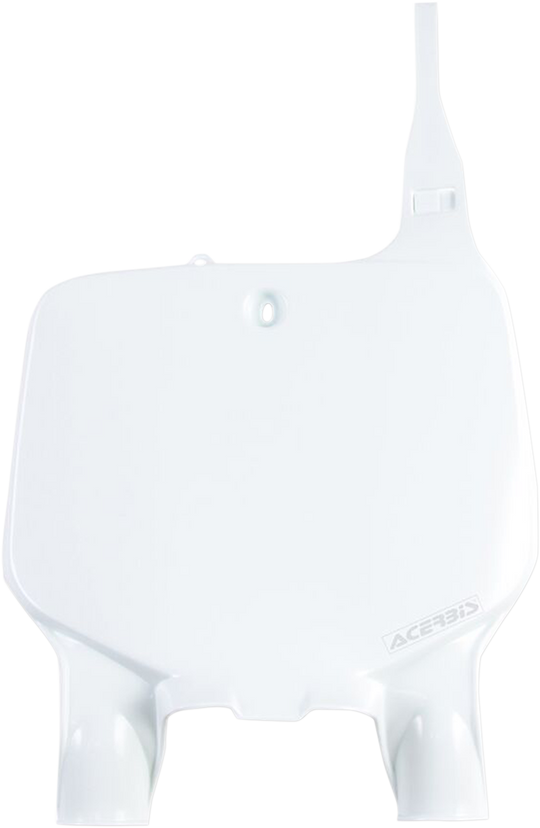 Acerbis Front Number Plate White - Kawasaki KX125 1996-2002