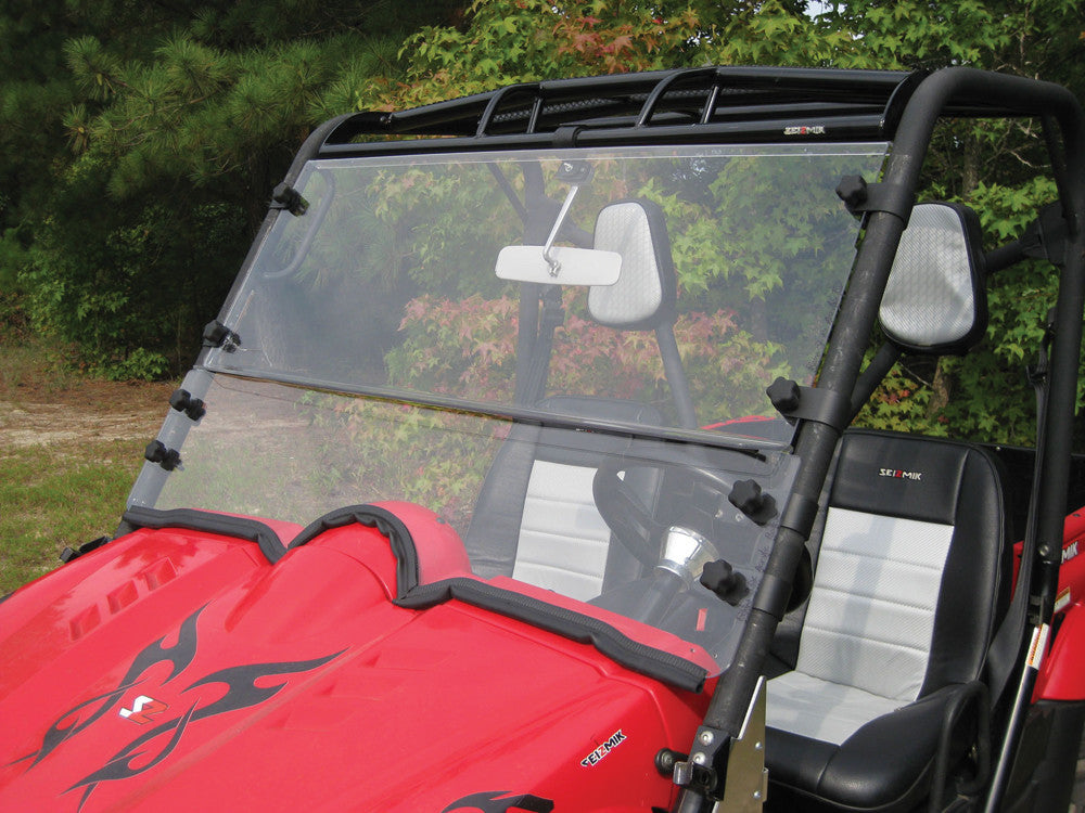 Seizmik Versa Fold UTV Windshield - Polaris Ranger - Ranger Mid Size Pro-Fit Uncoated 2015-2026