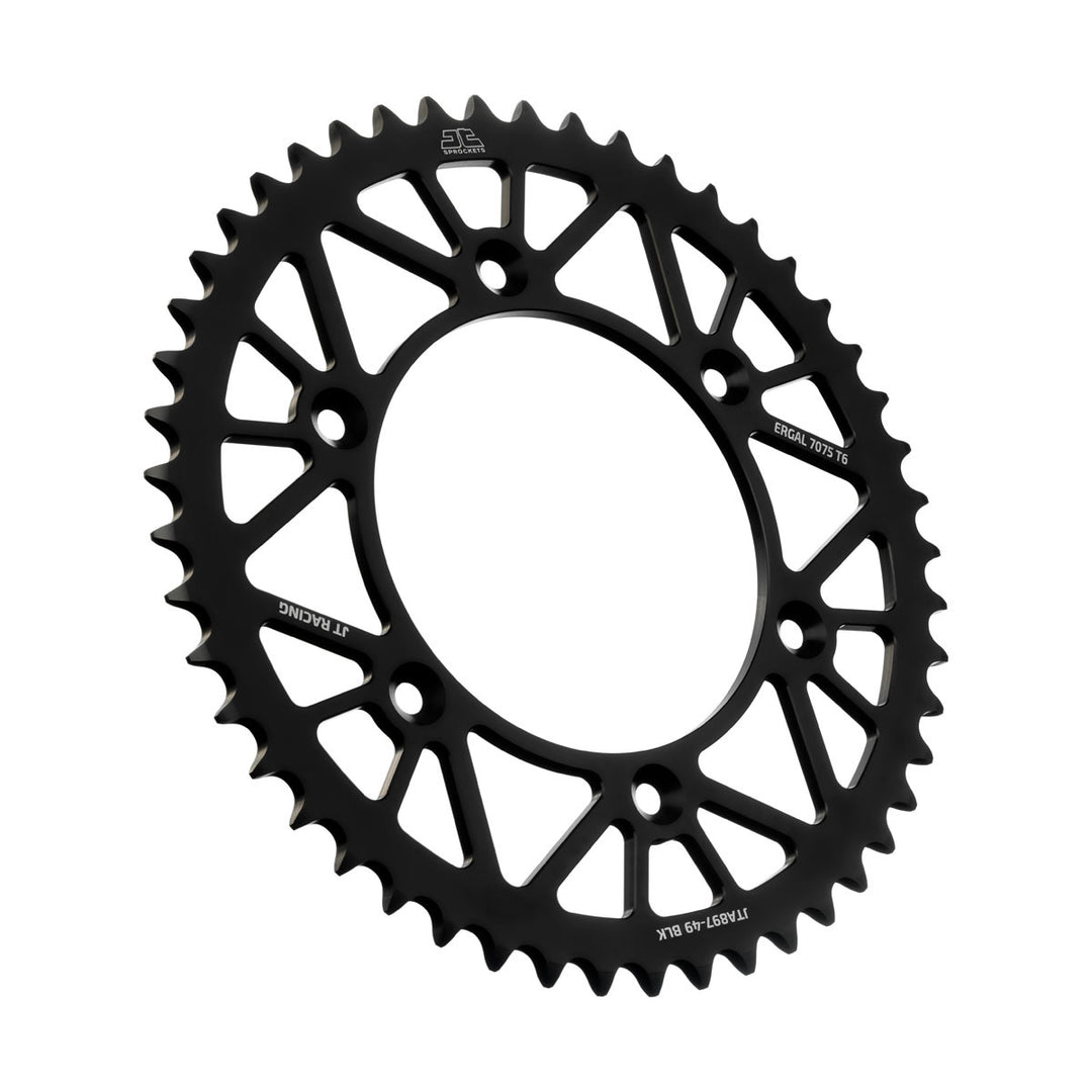 JT Sprockets Aluminum Racelite Rear Sprocket 49T-520 Black