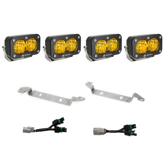Baja Designs S2 Sport Fog Pocket Kit Amber - 2025+ Toyota 4Runner TRD Pro, Trailhunter
