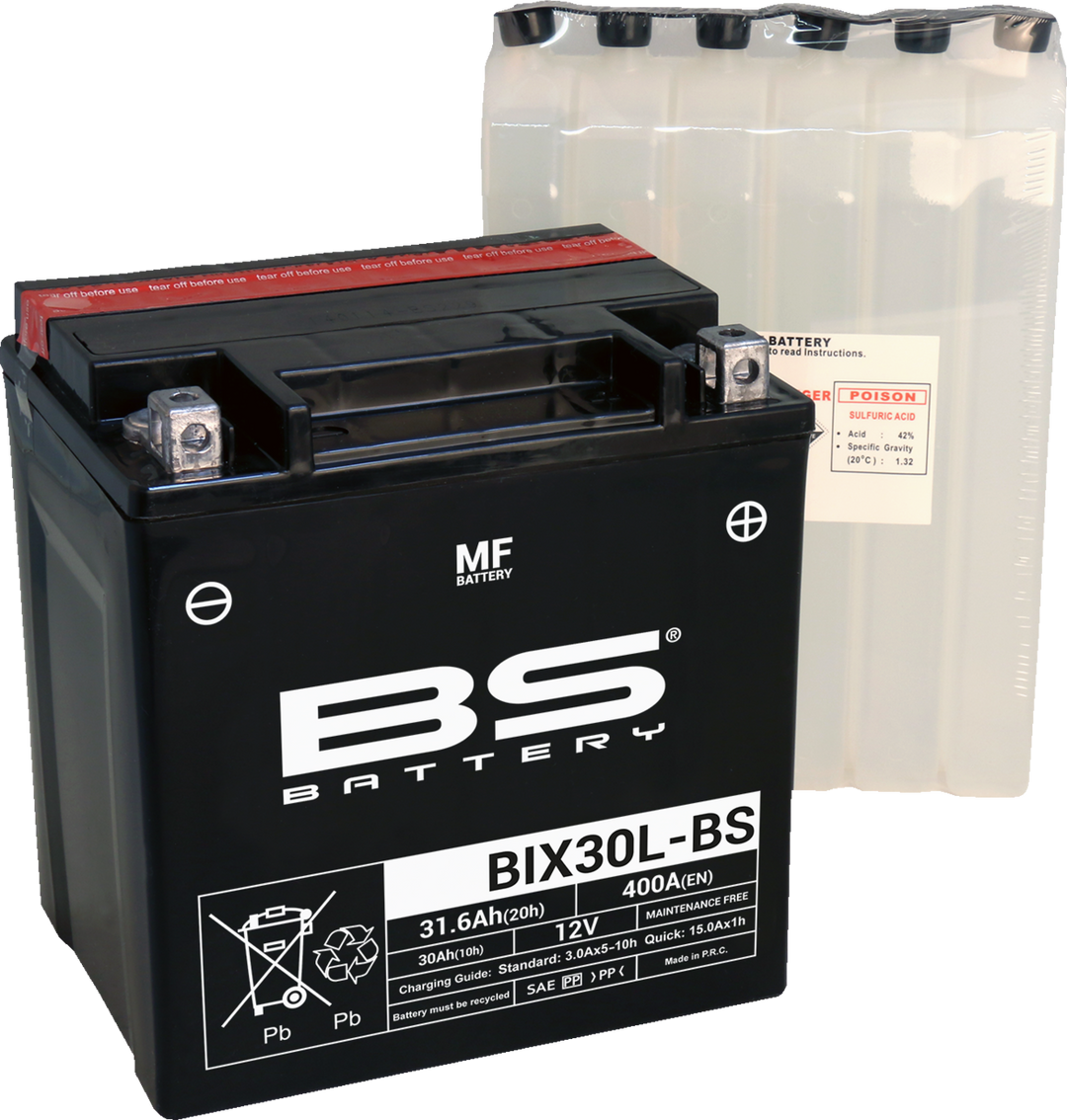 BS Battery Battery BIX30L-BS (Yix) - Can-Am and More