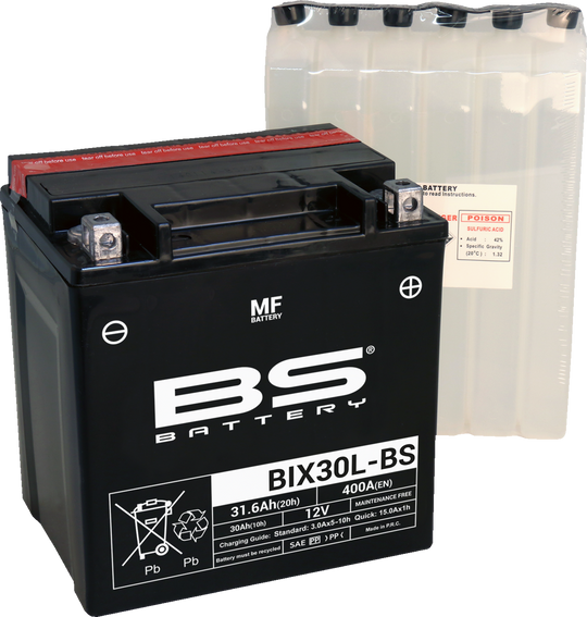 BS Battery Battery BIX30L-BS (Yix) - Can-Am and More