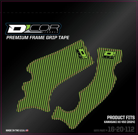 D-Cor Frame Grip Guard Decal Tape Green (16-20-112)
