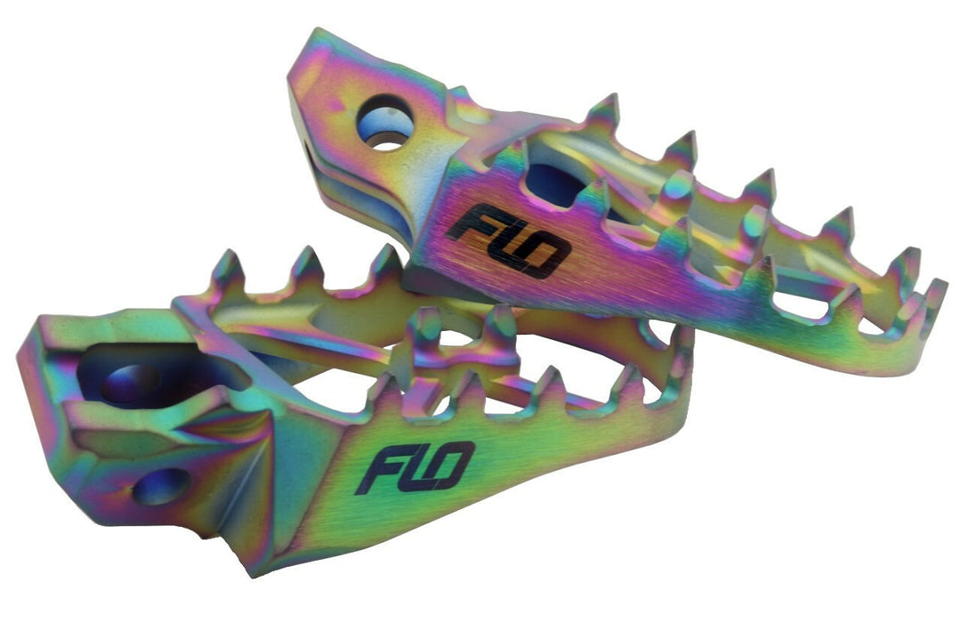 Flo Motorsports Titanium Foot Pegs