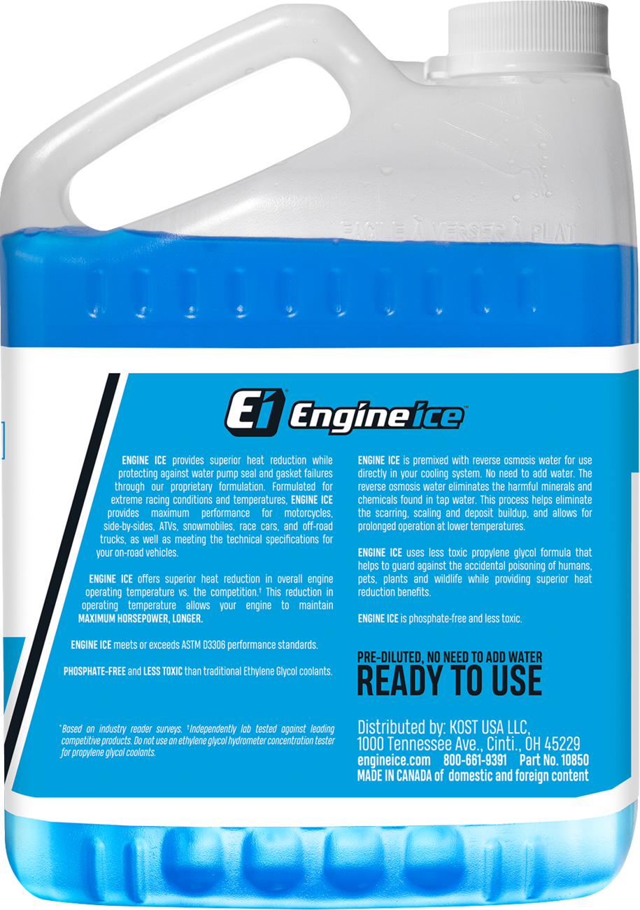 ENGINE ICE Premixed Motorcycle Coolant - 64 US fl oz.