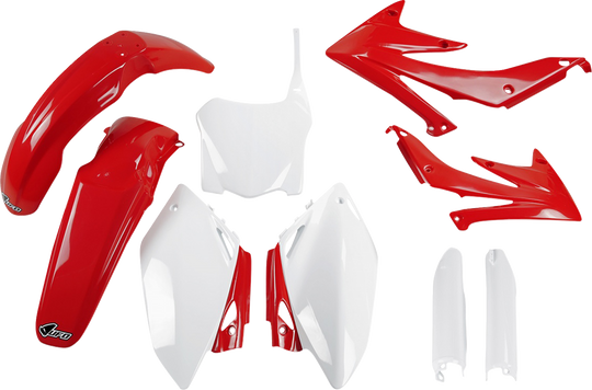 UFO Plast Body Kit OEM Red/White - Honda CRF450R 2008