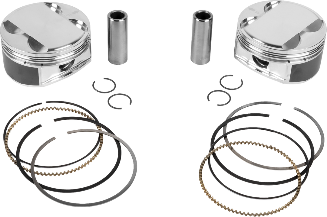 JE Pistons Piston Kit - Harley-Davidson Milwaukee-Eight 114/117 - 4.080" Bore 4.375" Stroke 11.5:1 CR 114" M8